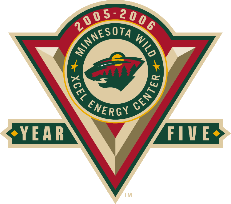 Minnesota Wild 2006 Anniversary Logo DIY iron on transfer (heat transfer)